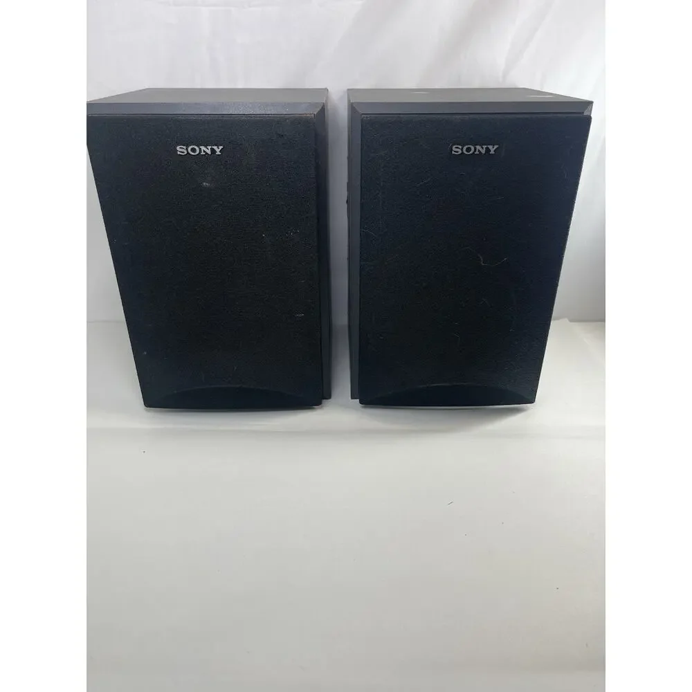 Sony SS-MB105 Bookshelf Speakers Pair 100W Magnetically Shielded 8 Ohm Tested